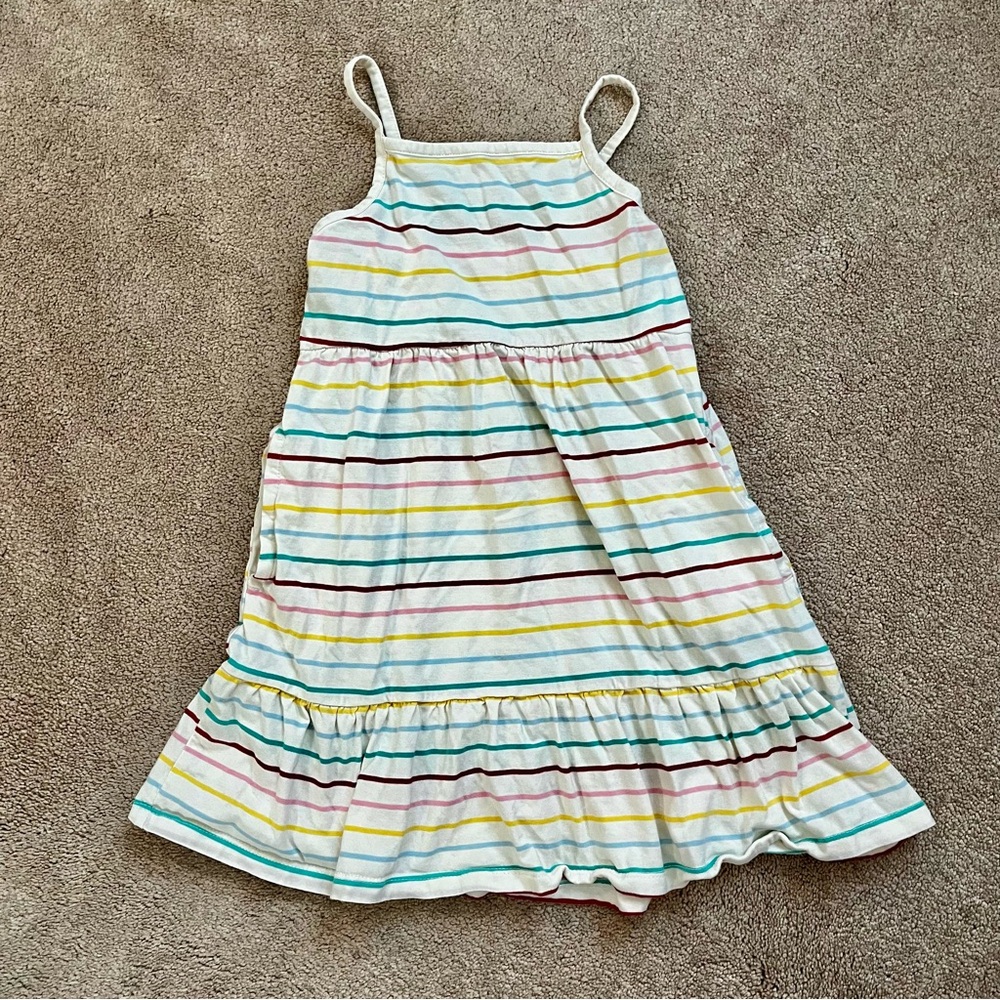 Rainbow stripe sun dress